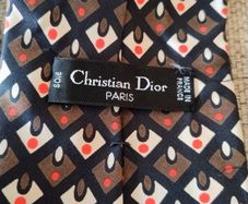 Vintage Christian Dior silk tie circa 1970's in very good condition see last two photos for a small stitch needed FREE STANDARD POSTAGE INCLUDED