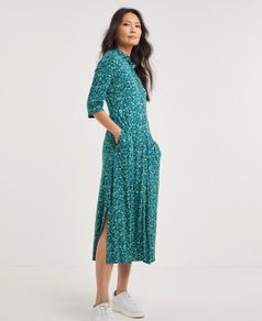 Green Shirt Dress