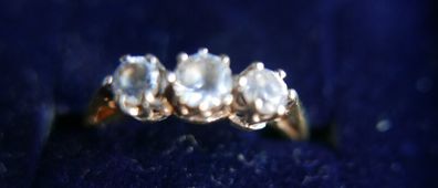 Vintage 9Ct Yellow Gold 375 Cocktail  Ring 1,14g size J