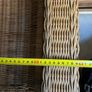 Pair of rattan storage bench Image 3