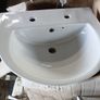 Sink pedestal and towel rail. Image 2