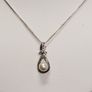 Elegant Sterling Silver Necklace with Faux Pearl & CZ Pendant Image 3