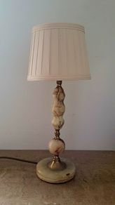 Mcm "Marmo Lusso" Onxy & Brass table lamp