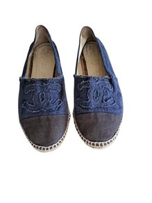 Chanel denim espadrilles