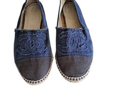 Chanel denim espadrilles