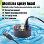 5V USB Mist Maker Fogger Nebulizer Water Fountain Fish Tank Pond Atomizer Head With 4 LED Colourful Lights Image 3