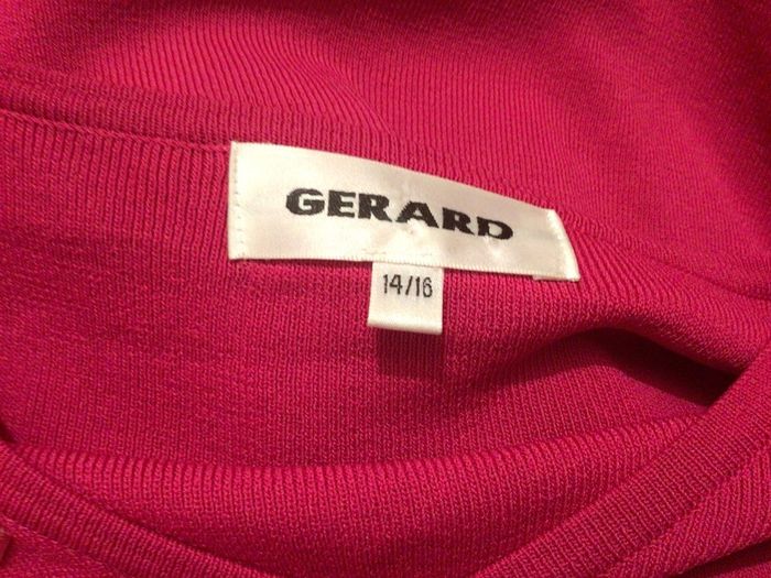 Gerard Ladies fushia pink 3/4 Sleeve jumper size 14/16 includes postage