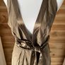 dress midi silk designer brown size 16 BNWT Image 3