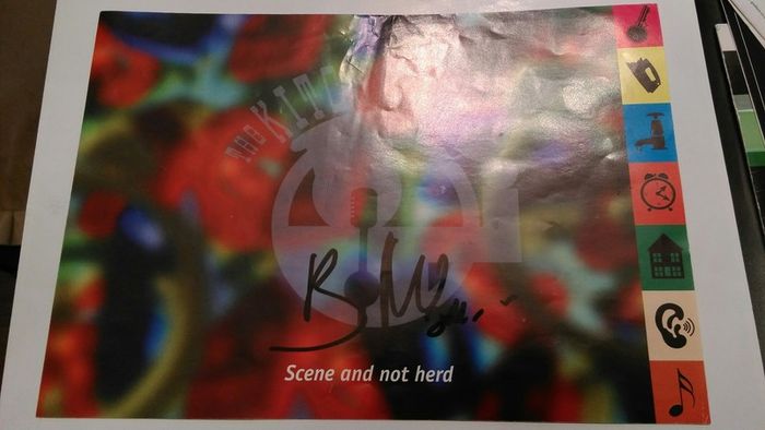 Bono U2 Autograph On Original Kitchen Concession Flier