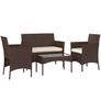 4 Piece Rattan Garden Sofa Set Image 2