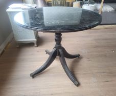 Vintage , flip top pod table
