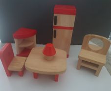 Wooden Dollhouse Furniture