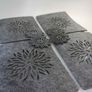 Placemats and Coaster Aster Flower Circle Felt Table Mats Set of 2 Laser Cut Image 2