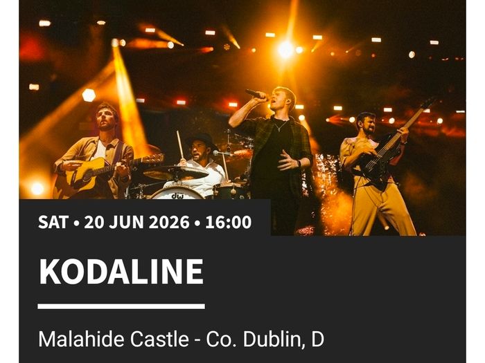 Kodaline Malahide Castl 20 June