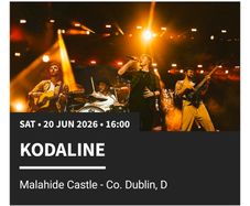 Kodaline Malahide Castl 20 June