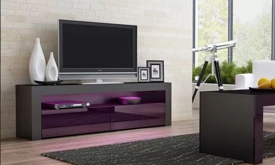 LED Light TV Stand Living Room Furniture