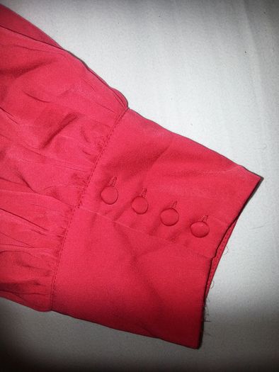 Red Satin Blouse