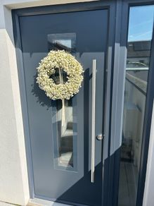 front door frame &  glass panel