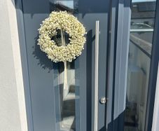 front door frame &  glass panel