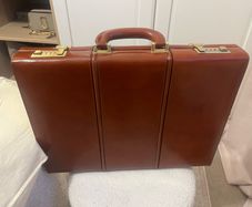 Pratesi leather suitcase