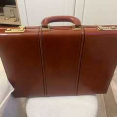 Pratesi leather suitcase