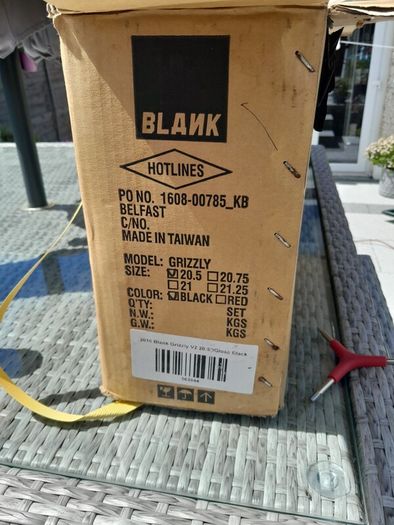 blank grizzly bmx frame