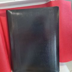 Photo Album Mario Acerboni  in beautiful red presentation box. 12 pages  takes 24 images 8" x 12"