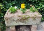 trough, reconstituted stone.