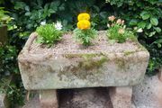trough, reconstituted stone.