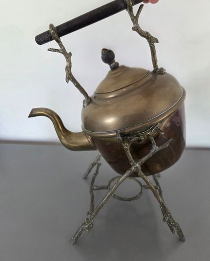 Brass Kettle on Stand