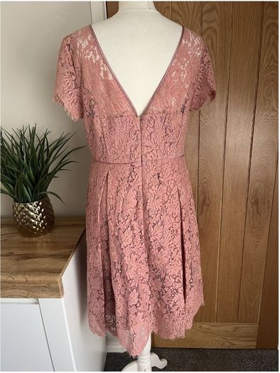 Marks & Spencer Rose Lace Dress Size Uk 22