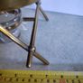 Antique Brass Tilting Kettle on Stand. Image 6