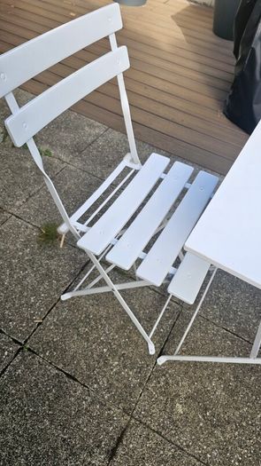 2 seater bistro set, powder coated metal