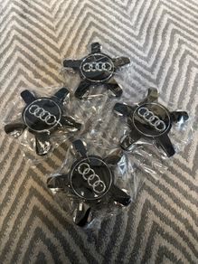 Audi Centre Caps - Black Gloss