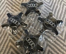 Audi Centre Caps - Black Gloss