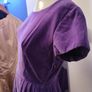 1950s Purple Velvet Vintage Dress Image 3