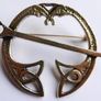 Vintage Beautiful Celtic Brooch made of Bronze Image 7