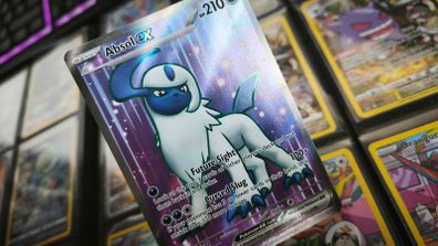 Absol EX ! Full Art ! Ultra Rare ! from Obsidian Flames Set ! 2023 ! Pokemon Card !