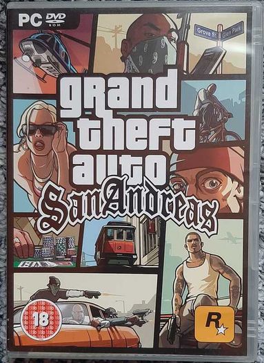 GTA San Andreas (PC DVD-ROM) Complete with Map, Poster & Manual