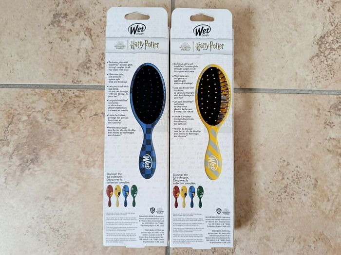2x Wet Brush Harry Potter Limited Edition Hufflepuff + Ravenclaw Detanglers NEW