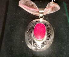 Beautiful large silver pendant