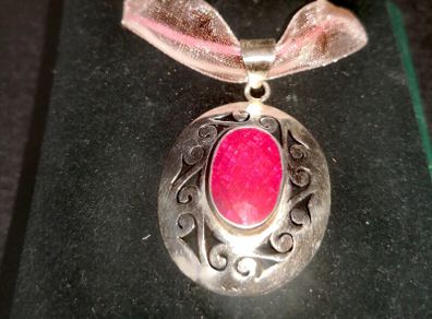 Beautiful large silver pendant