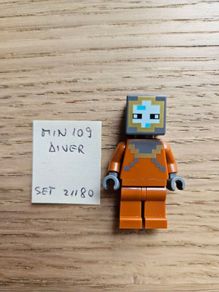 lego min109 diver, set minecraft 21180