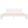 Bed Frame White Solid Pine Wood 180x200 cm 6FT Super King Image 3