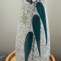 Mid Century Modern sgraffito vase