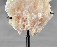 Blush Pink Crystal Cluster - Mineral, Metal Stand