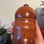 Turned mahogany wood box Image 4