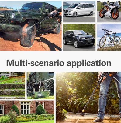 Crodless Car Washer Rechargeable High Pressure High Flow Spray gun Portable Cleaner Washing