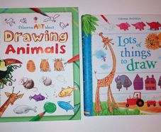 Usborne Drawing Books. Two for Ten Euro. Hardback. Spiral-Bound.
