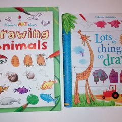 Usborne Drawing Books. Two for Ten Euro. Hardback. Spiral-Bound.